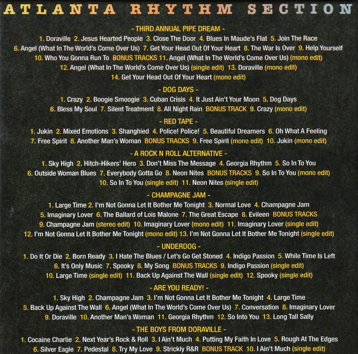 Atlanta Rhythm Section - The Polydor Years - 8CD