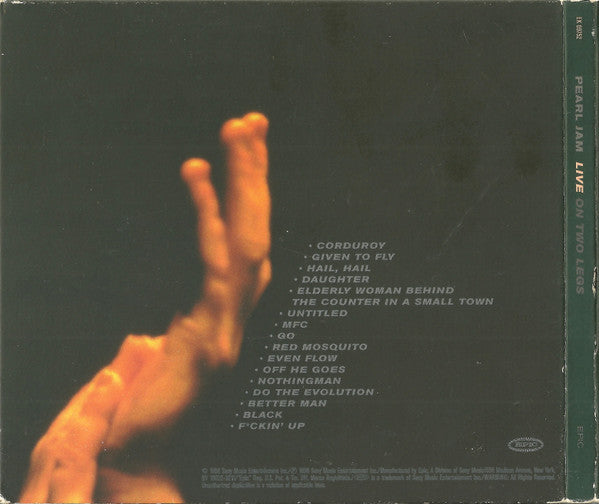 Pearl Jam – Live On Two Legs - USED CD