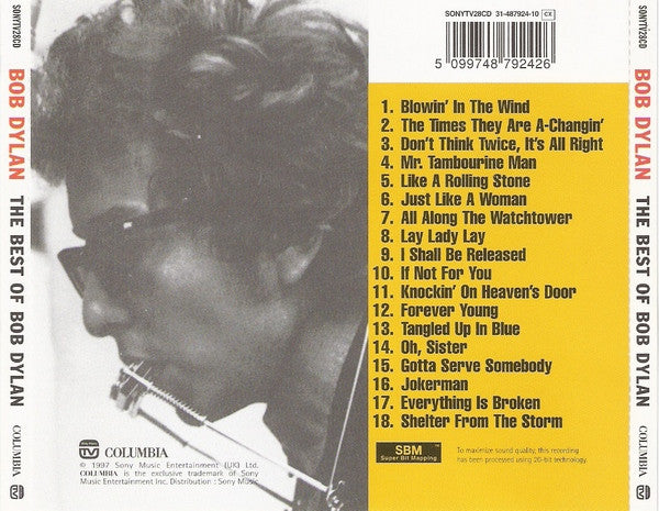 Bob Dylan ‎– The Best Of Bob Dylan - USED CD