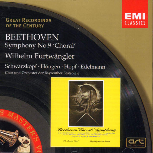 Beethoven – Schwarzkopf · Höngen · Hopf · Edelmann · Chor Und Orchester der Bayreuther Festspiele · Wilhelm Furtwängler – Symphony No.9 ‘Choral’- USED CD