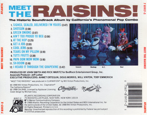 The California Raisins – Meet The Raisins!  - USED CD