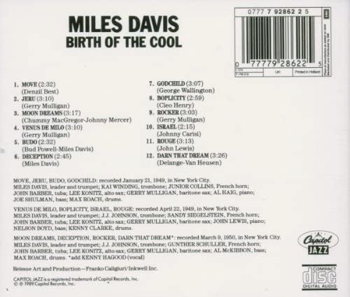 USED CD - Miles Davis – Birth Of The Cool