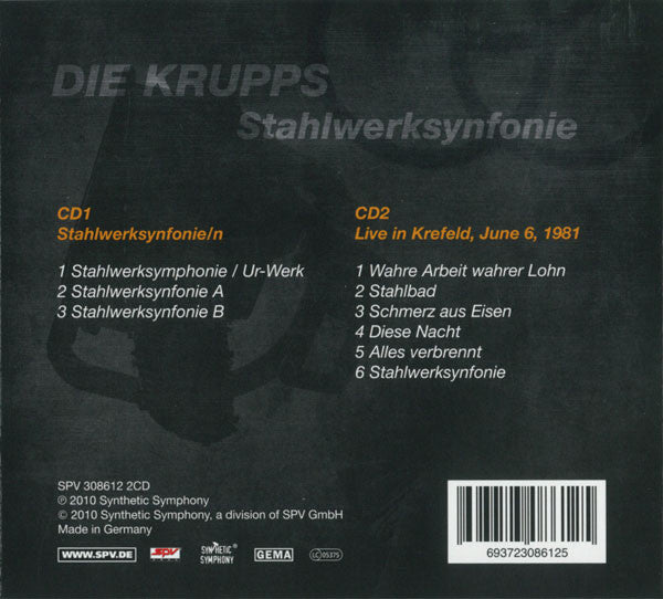 Die Krupps - Stahlwerksynfonie - 2CD