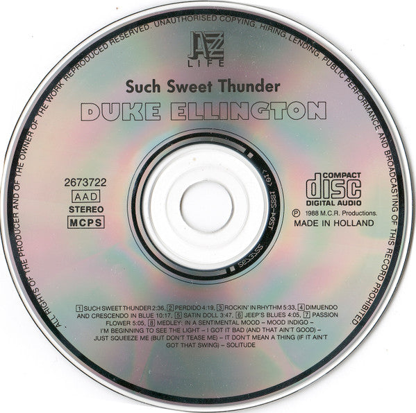 Duke Ellington ‎– Such Sweet Thunder - USED CD