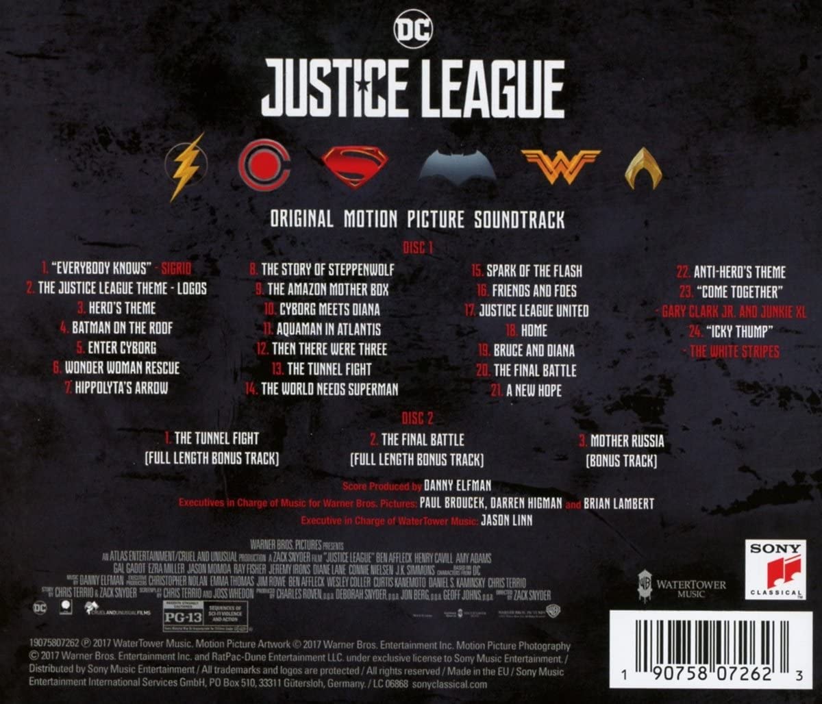 Justice League (Original Motion Picture Soundtrack) - 2CD