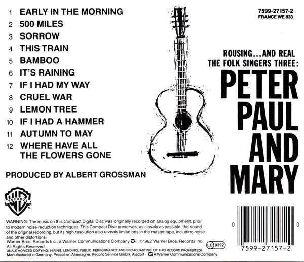 Peter, Paul And Mary – Peter, Paul And Mary - USED CD