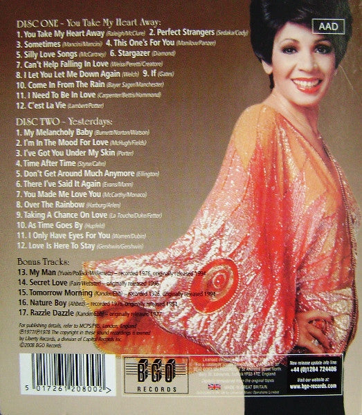 Shirley Bassey – You Take My Heart Away / Yesterdays - USED 2CD