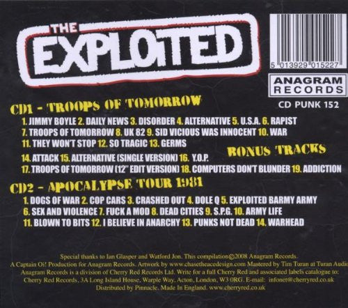 The Exploited – Troops Of Tomorrow / Apocalypse Tour 1981 - USED 2CD