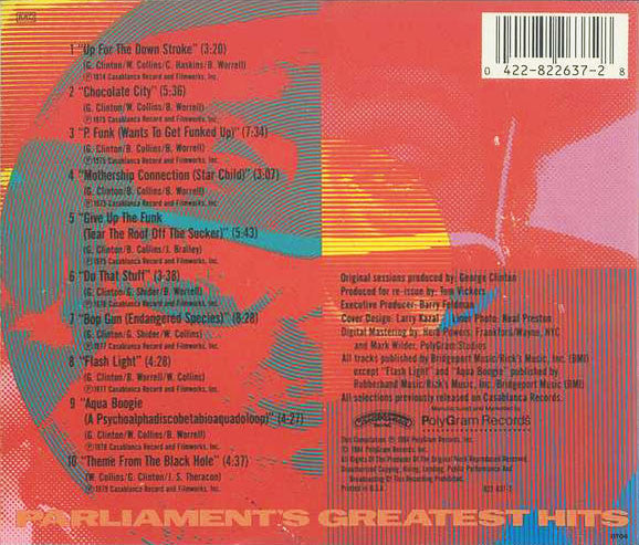 Parliament – Parliament's Greatest Hits - USED CD
