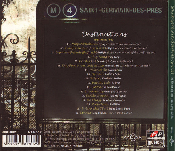 Various – Saint-Germain-Des-Prés Café III - USED CD