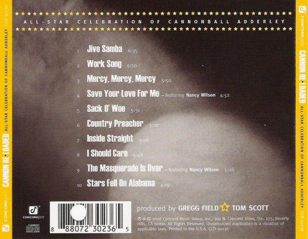 Various – Cannon Re★Loaded (All-Star Celebration Of Cannonball Adderley) - USED CD