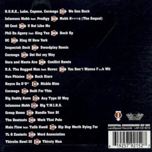 Various ‎– Essential Underground Hip Hop 1 - USED CD