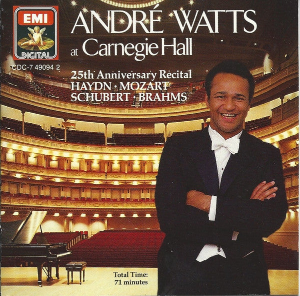 André Watts - Haydn, Mozart, Schubert, Brahms – At Carnegie Hall, 25th Anniversary Recital -USED CD