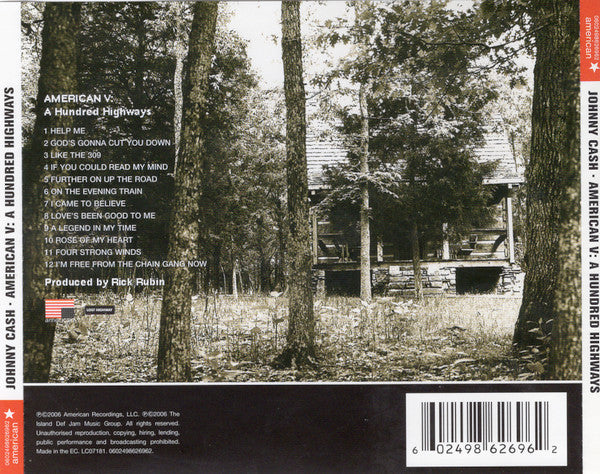 Johnny Cash – American V: A Hundred Highways - USED CD
