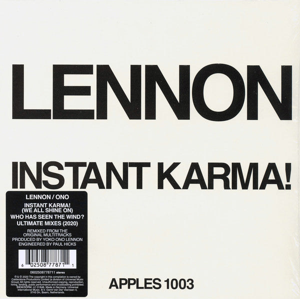John Lennon ‎– Instant Karma! - 7"