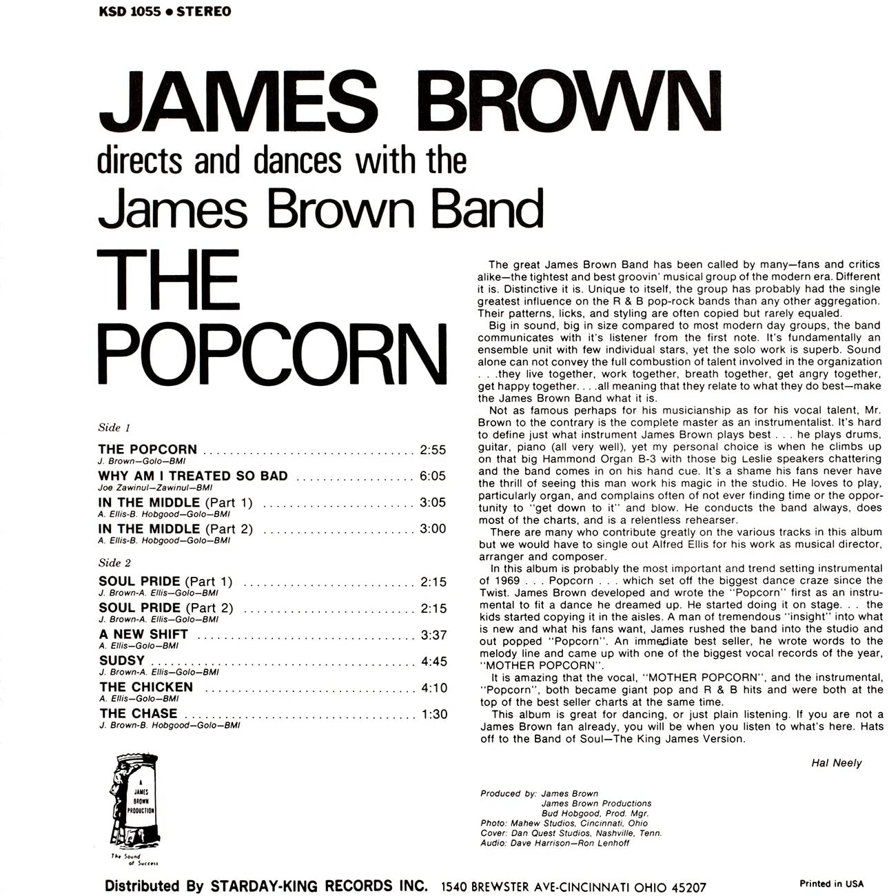 James Brown -  The Popcorn - CD