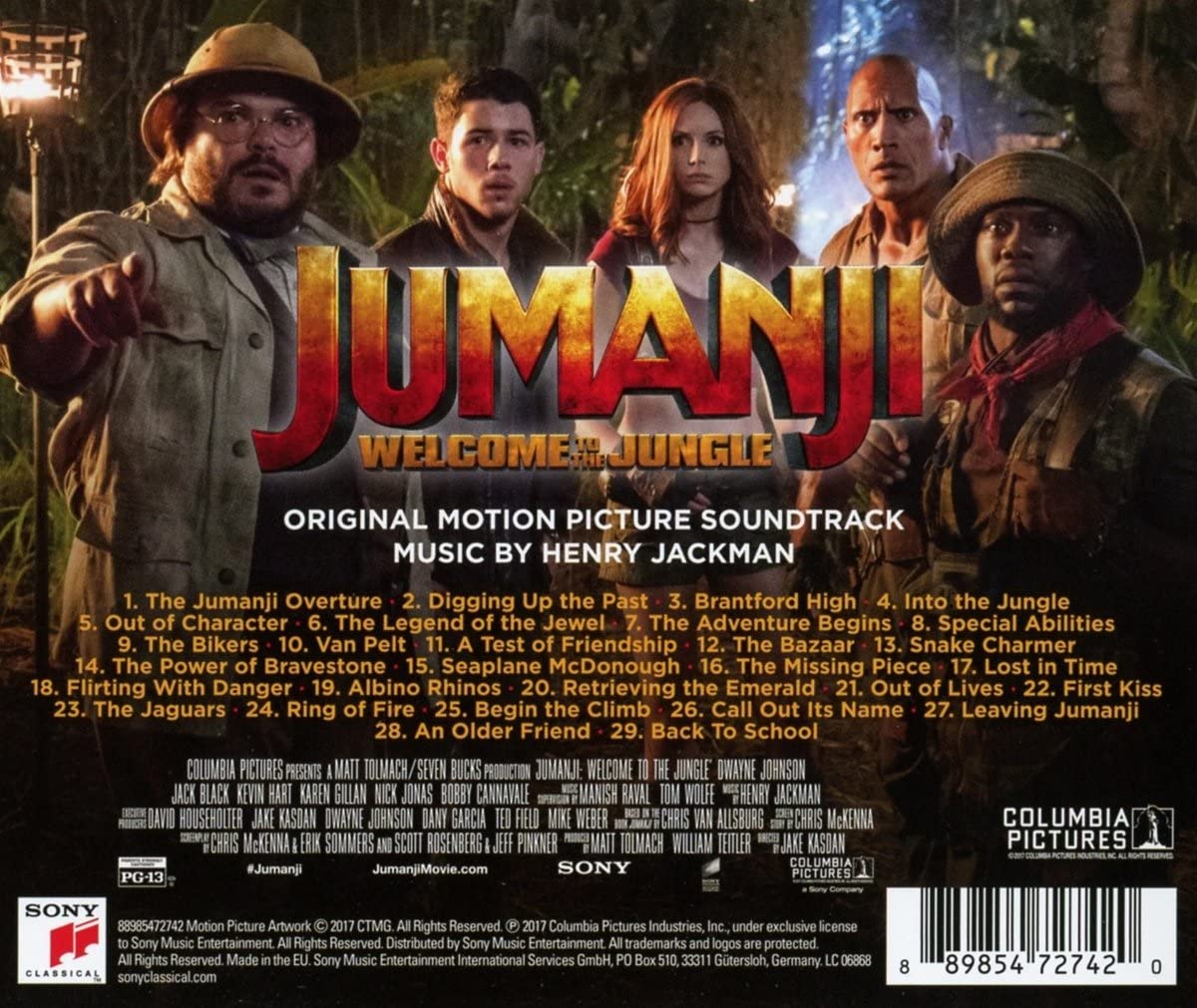 Jumanji: Welcome To The Jungle Original Motion Picture Soundtrack - CD