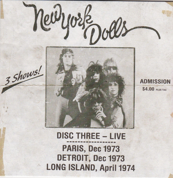 New York Dolls – Personality Crisis (Live Recordings & Studio Demos 1972-1975) - USED 5CD