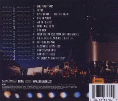 Kenny Chesney ‎– Live: Live Those Songs Again - USED CD