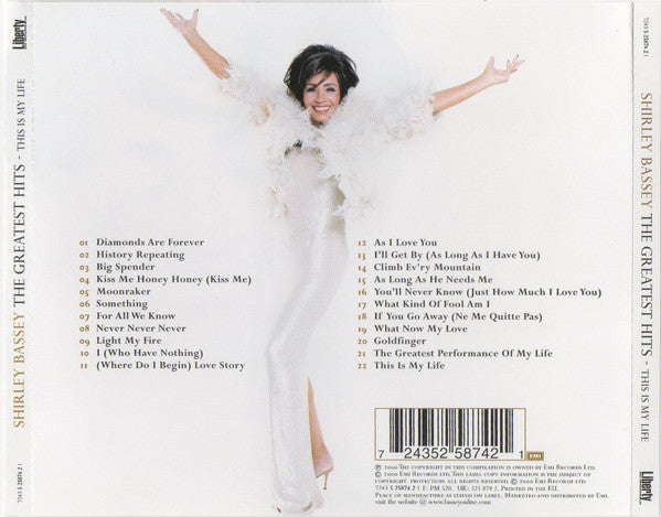 Shirley Bassey ‎– The Greatest Hits (This Is My Life) - USED CD