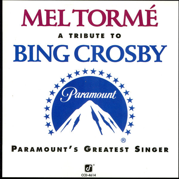 Mel Tormé – A Tribute To Bing Crosby - USED CD