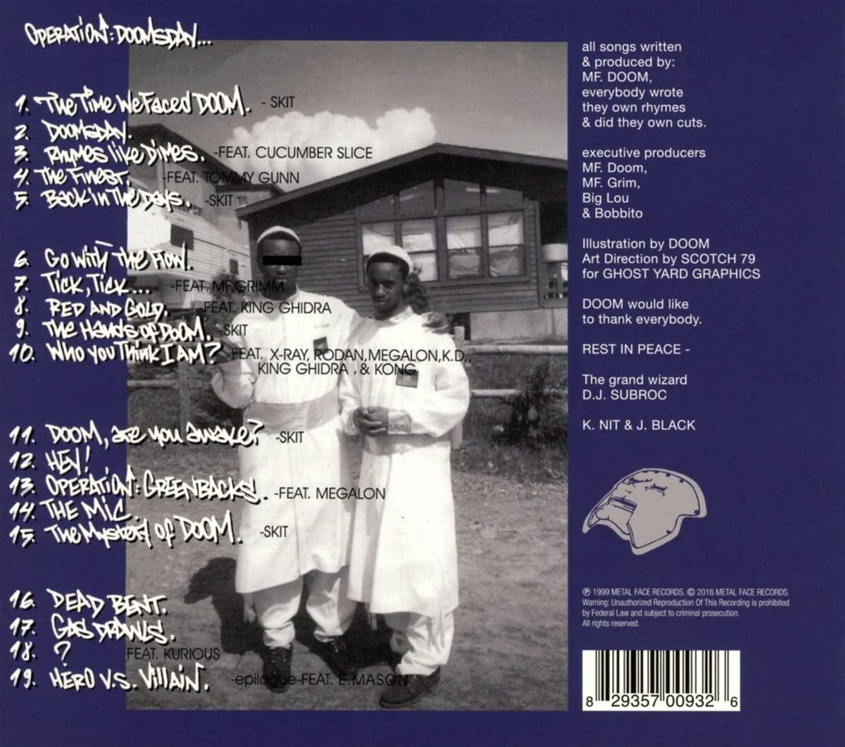 CD - MF Doom - Operation Doomsday – Encore Records Ltd