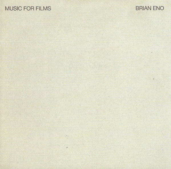 Brian Eno - Music For Films - CD