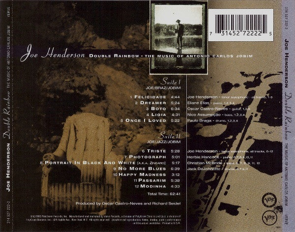 Joe Henderson – Double Rainbow - The Music Of Antonio Carlos Jobim - USED CD