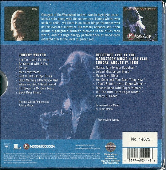 Johnny Winter – The Woodstock Experience- USED 2CD