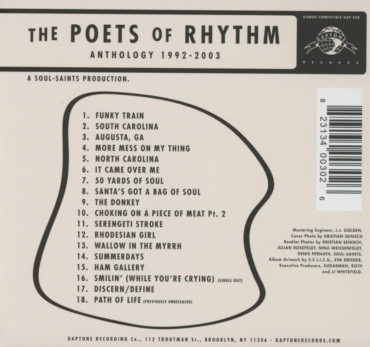 The Poets Of Rhythm - Anthology 1992 - 2003 - CD