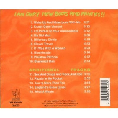 Ian Dury – New Boots And Panties!! - USED CD