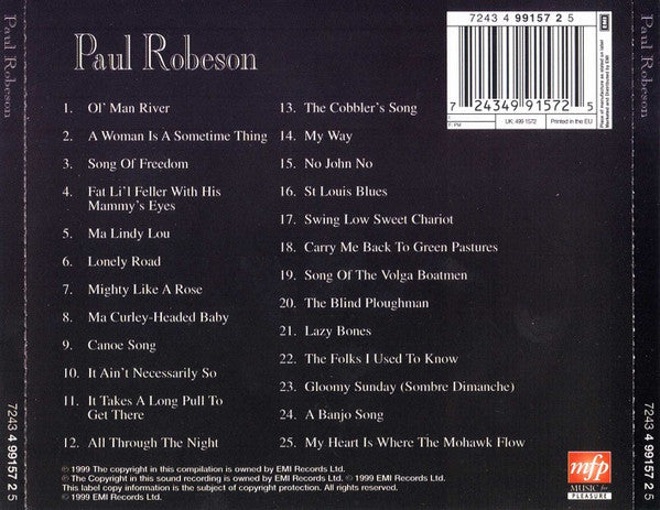 Paul Robeson – Paul Robeson - USED CD