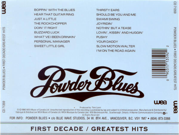 USED CD - Powder Blues – First Decade / Greatest Hits