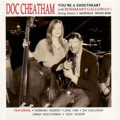 Doc Cheatham With Rosemary Galloway – You're A Sweetheart - USED CD