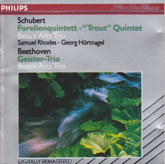 Schubert, Beethoven - Beaux Arts Trio, Samuel Rhodes, Georg Hörtnagel ‎– Forellenquintett / Geister-Trio -USED CD