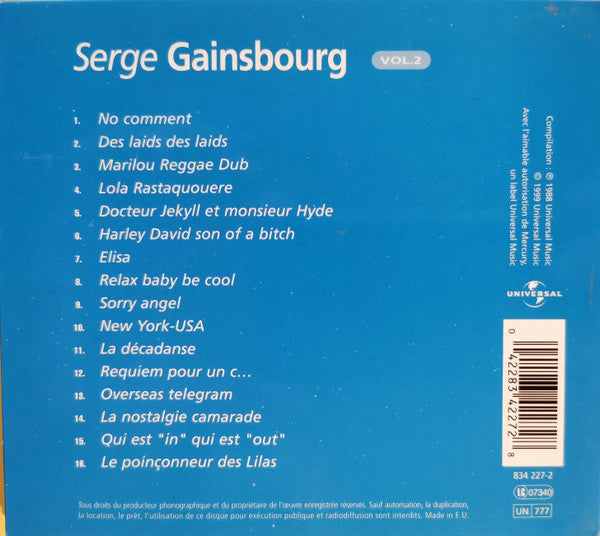 Serge Gainsbourg – Serge Gainsbourg Vol.2 - USED CD