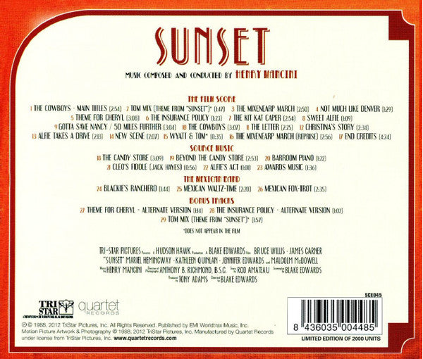 Henry Mancini – Sunset - USED CD
