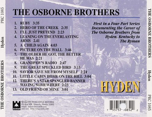 The Osborne Brothers – Hyden - USED CD