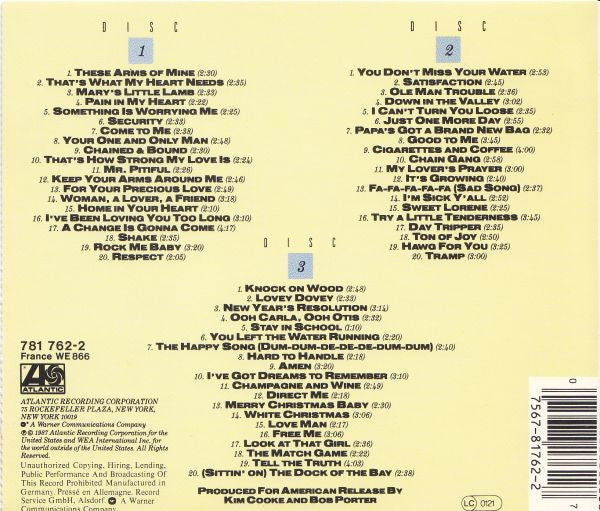 Otis Redding – The Otis Redding Story - USED 3CD