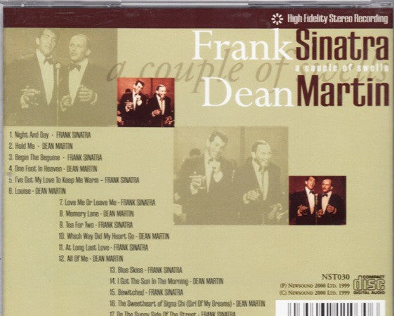 Frank Sinatra & Dean Martin – A Couple Of Swells - USED CD