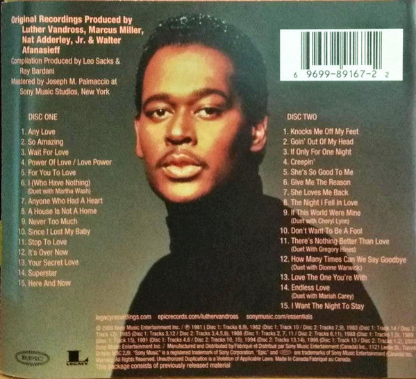 Luther Vandross – The Essential Luther Vandross - USED 2CD