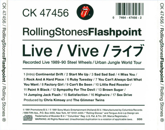 USED CD - Rolling Stones – Flashpoint