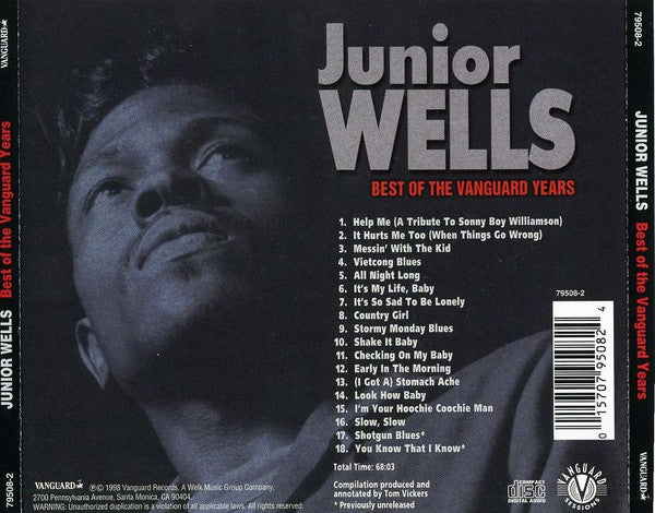 Junior Wells – Best Of The Vanguard Years - USED CD