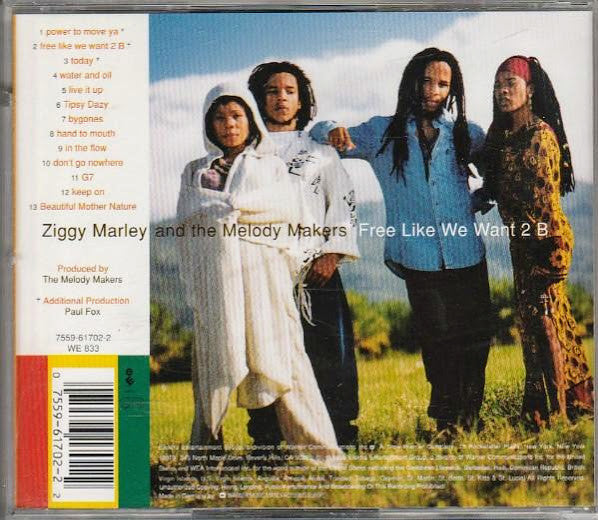 Ziggy Marley And The Melody Makers – Free Like We Want 2 B- USED CD